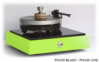 podstawa antywibracyjna piano black/lime