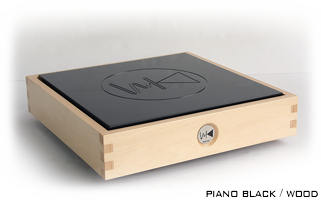 anti-vibration platform piano black/wood